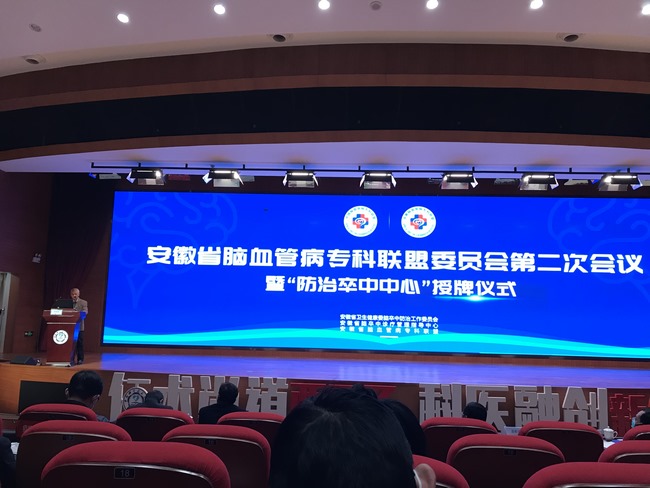 祝賀！蕪湖市中醫(yī)醫(yī)院喜獲國家腦防委“防治卒中中心”認(rèn)證授牌(圖1)